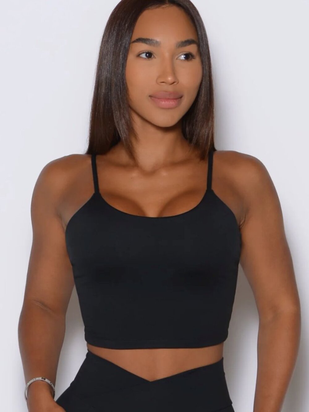 Bombshell Cinch Cami Tank - Black in Medium